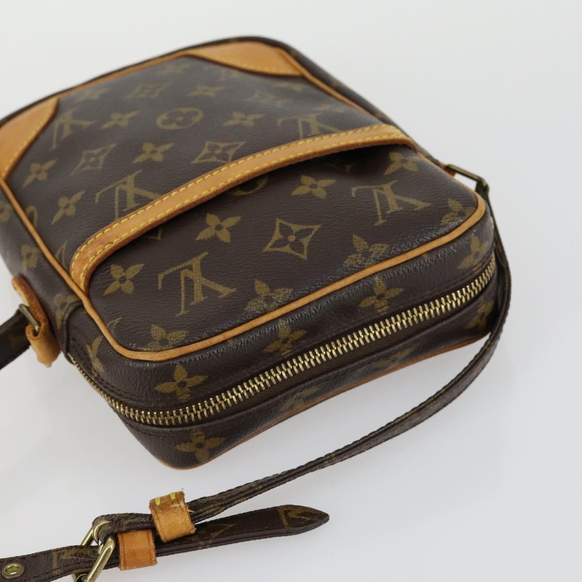 Louis Vuitton Danube Monogram Canvas Brown Canvas Shoulder Bag Bag (Pre-Owned)