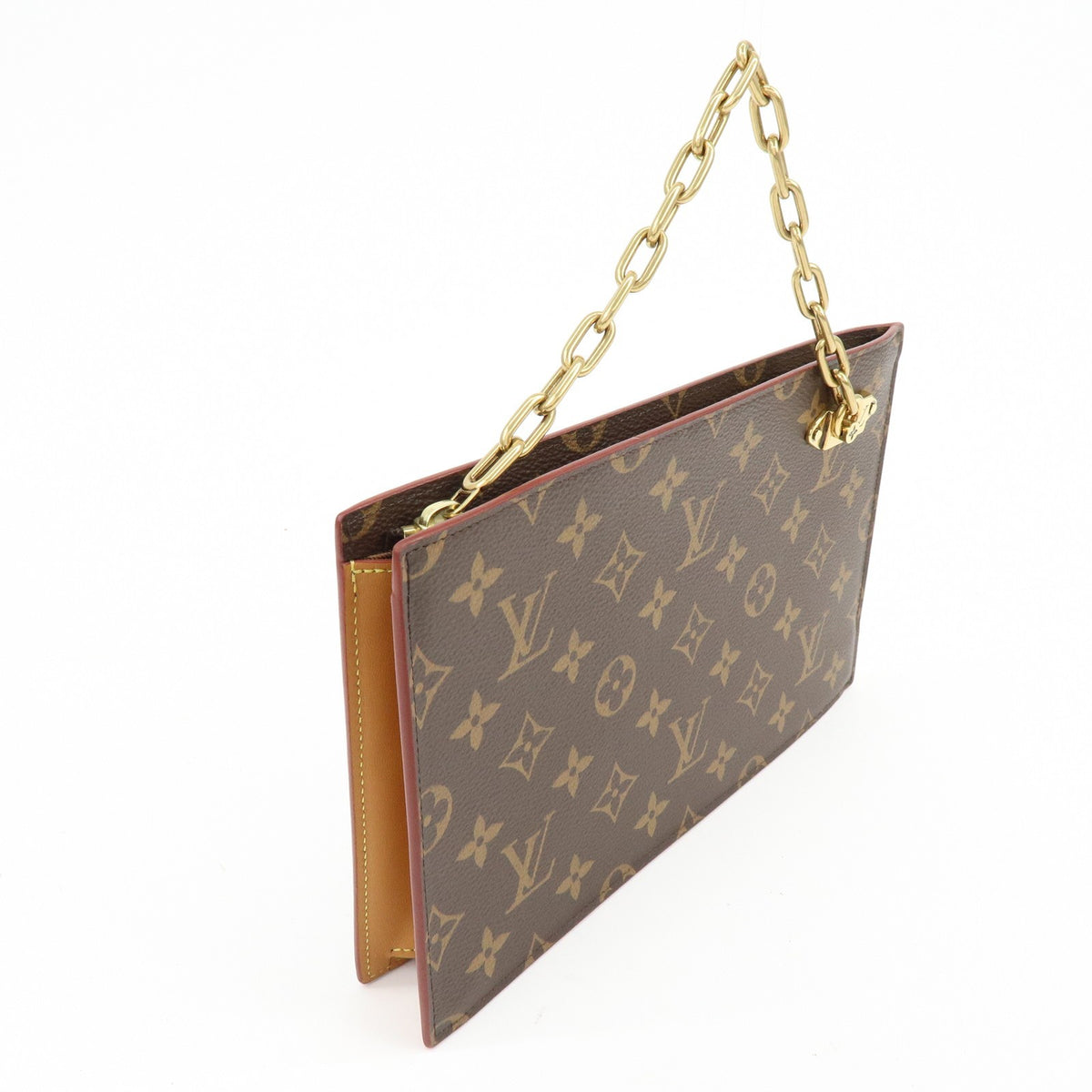Louis Vuitton Legacy Chain Clutch Monogram Canvas Brown Canvas Clutche & Pouche Bag (Pre-Owned)