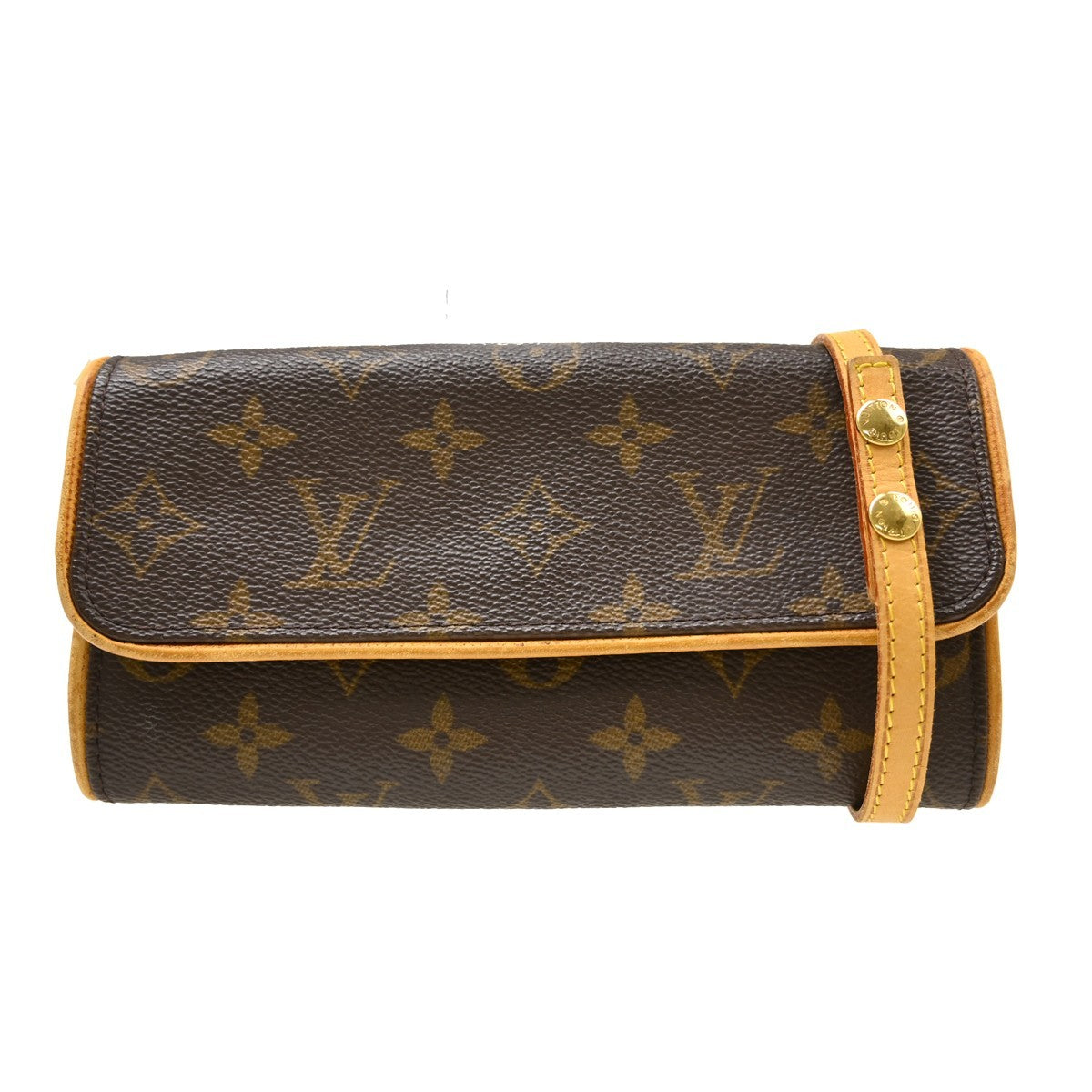 Louis Vuitton Twin Canvas Brown Canvas Clutche & Pouche Bag (Pre-Owned)