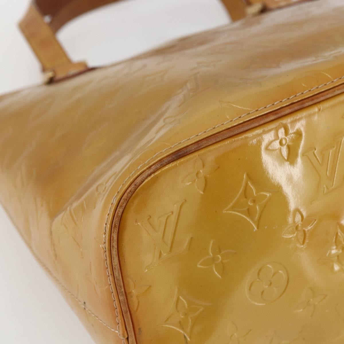 Louis Vuitton Houston Monogram Vernis Beige Patent_Leather Tote Bag Bag (Pre-Owned)