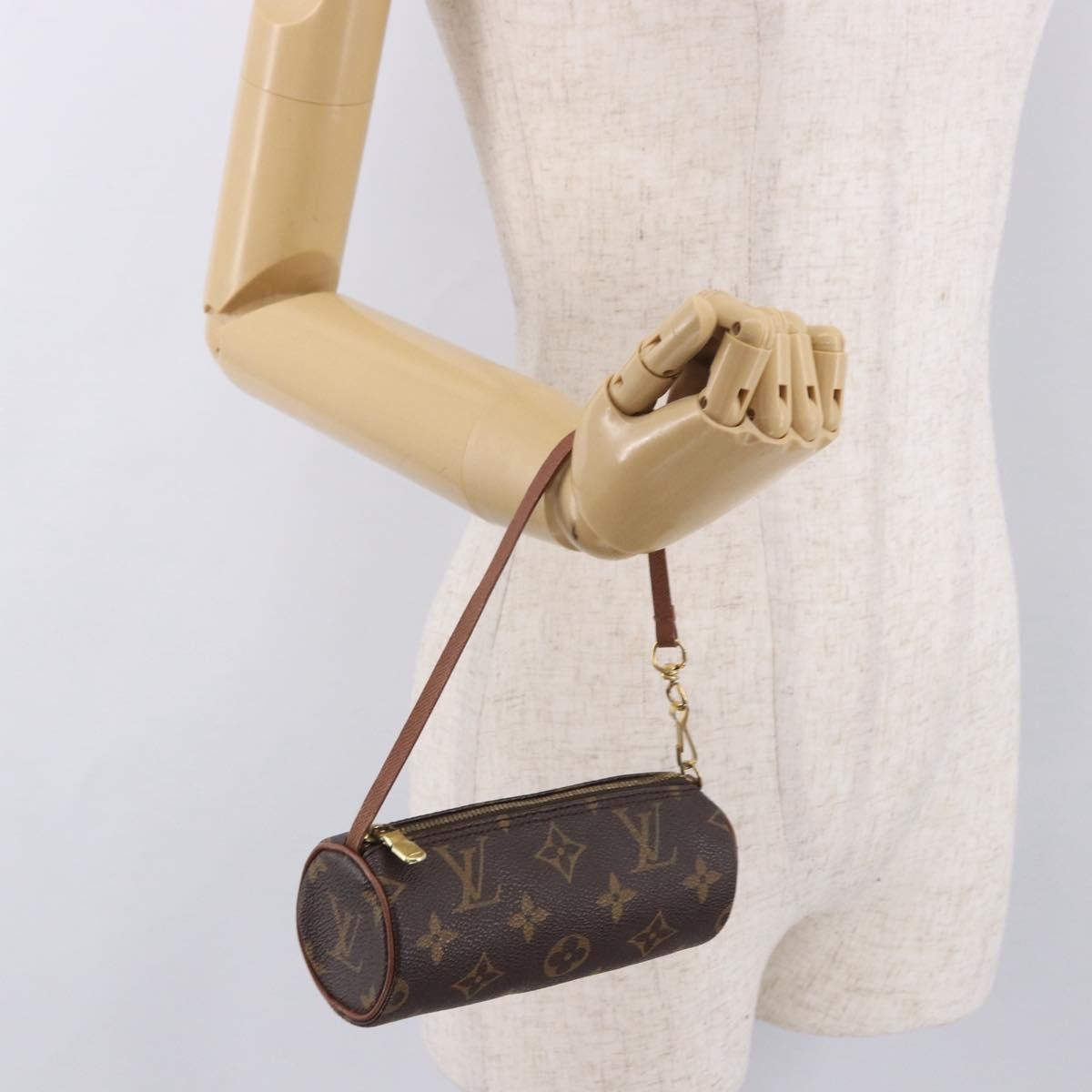 Louis Vuitton Papillon Pochette Monogram Canvas Brown Canvas Clutche & Pouche Bag (Pre-Owned)