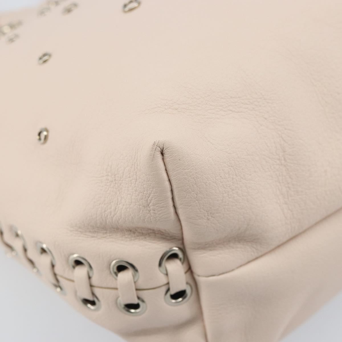 Salvatore Ferragamo Gancini Leather Pink Leather Handbag (Pre-Owned)