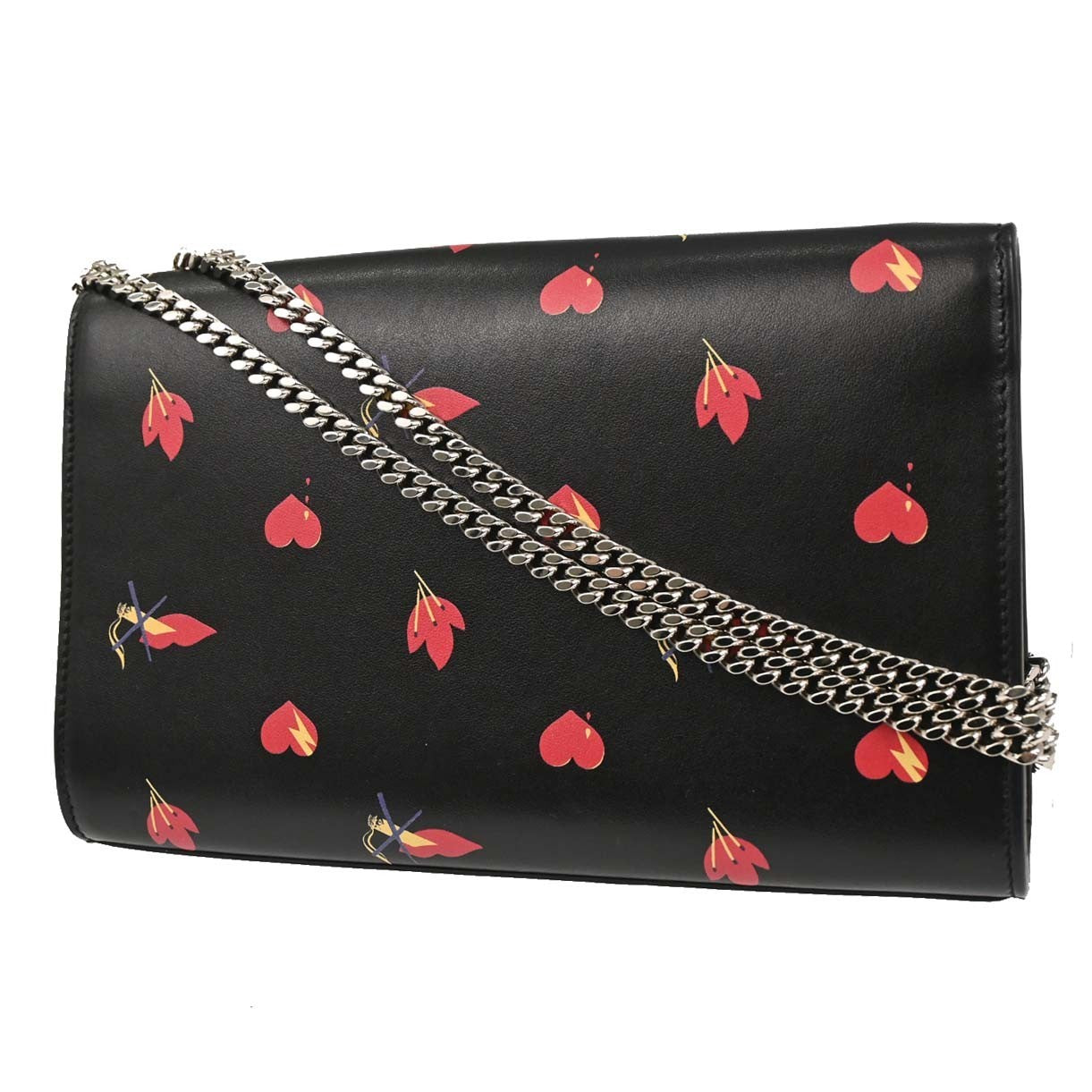 Saint Laurent Kate Leather Black Leather Shoulder Bag Bag (Pre-Owned)