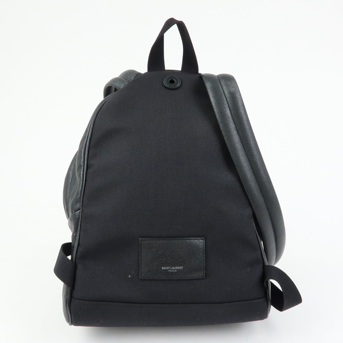 Saint Laurent City Patchwork Leather Black Leather Backpack Bag (Pre-Owned)