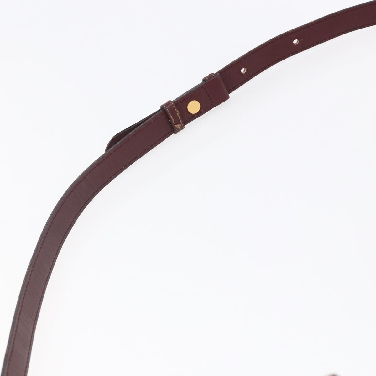 Cartier Must De Cartier Leather Burgundy Leather Bag (Pre-Owned)