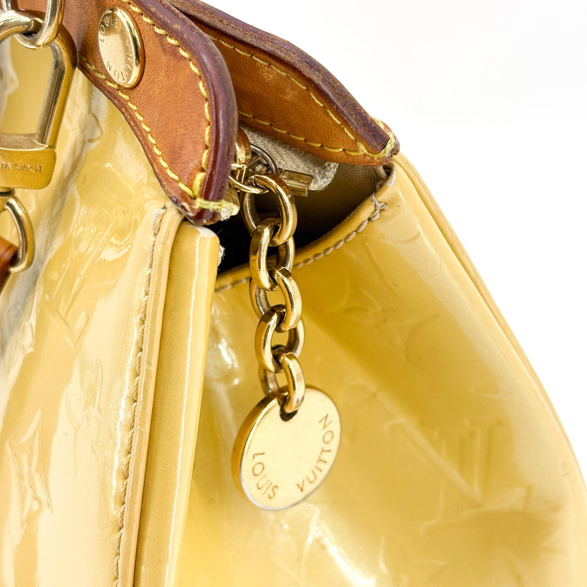 Louis Vuitton Brea Monogram Vernis Brown Patent_Leather Handbag (Pre-Owned)