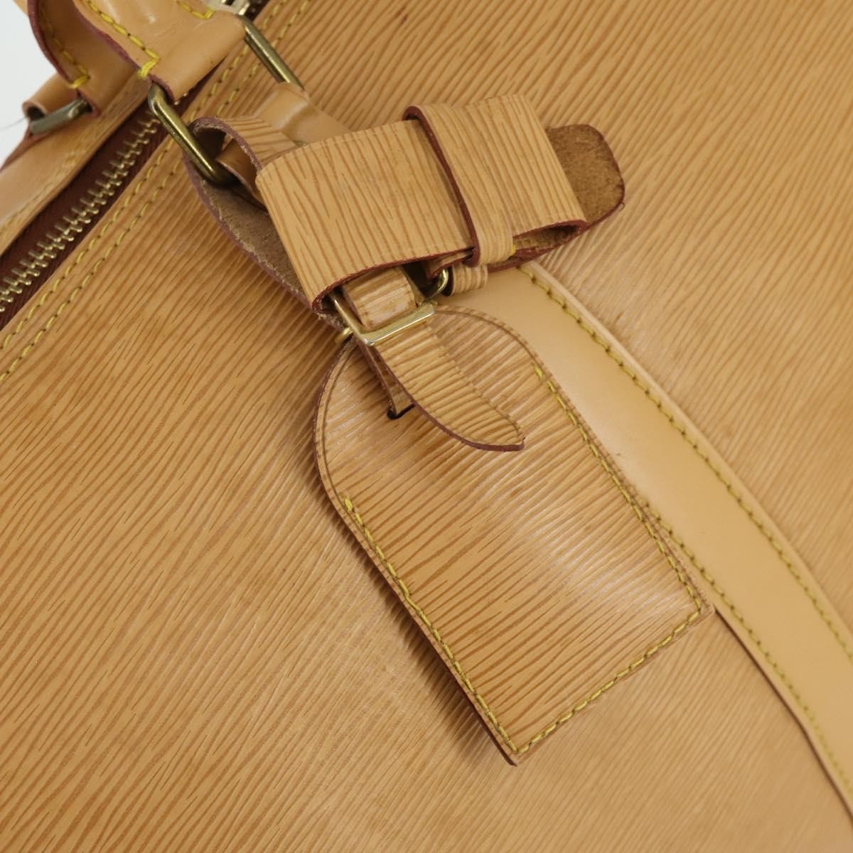Louis Vuitton Keepall Epi Leather Beige Leather Travel Bag Bag (Pre-Owned)