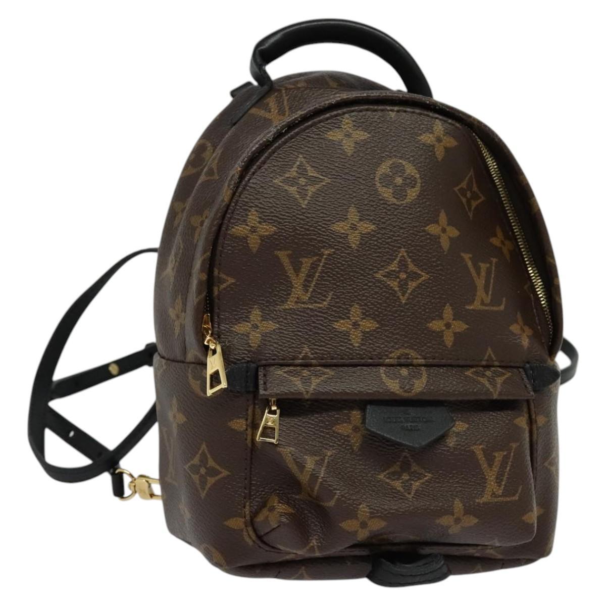 Louis Vuitton Palm Springs Monogram Canvas Brown Canvas Backpack Bag (Pre-Owned)