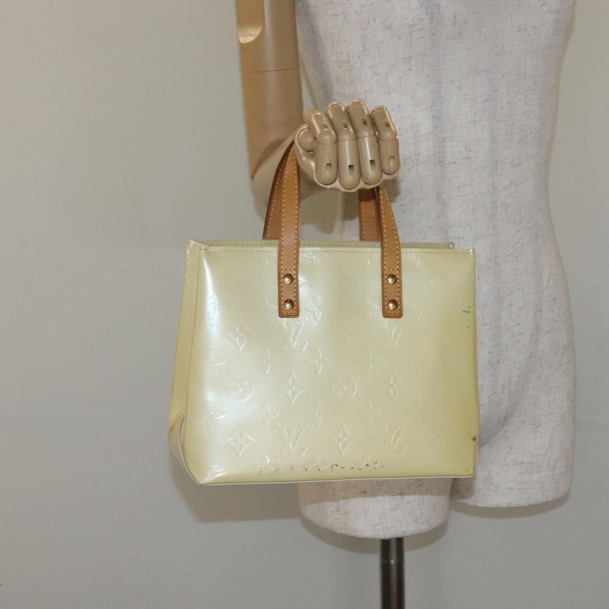 Louis Vuitton Reade Monogram Vernis Beige Patent_Leather Bag (Pre-Owned)