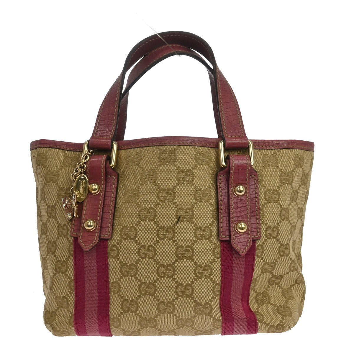 Gucci Jolicoeur Gg Canvas Beige Canvas Tote Bag Bag (Pre-Owned)