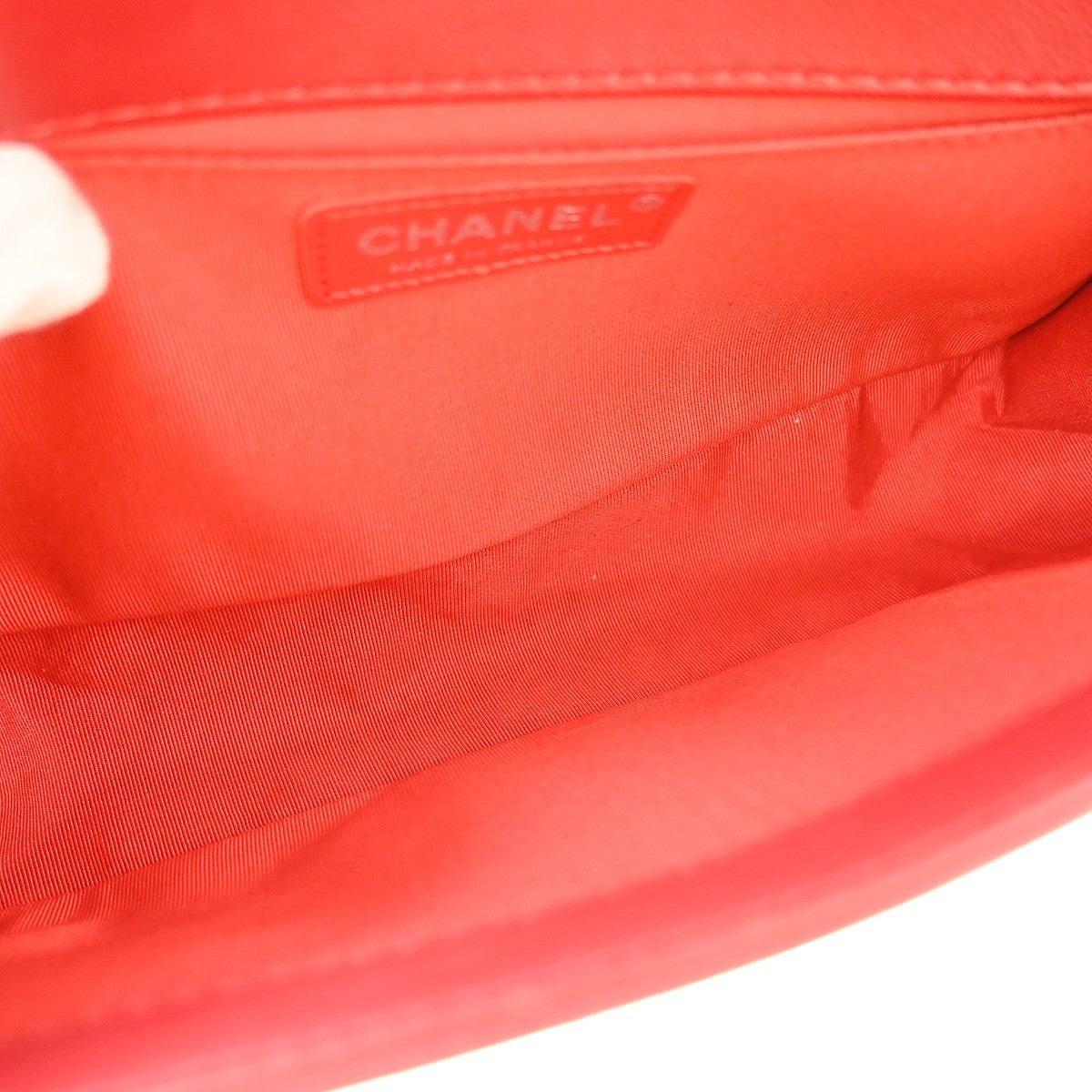 Chanel Boy Lambskin Black Leather Shoulder Bag Bag (Pre-Owned)