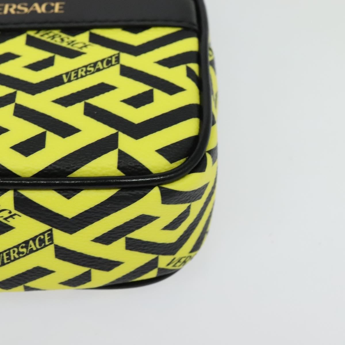Versace Vintage Clutch Leather Yellow Pvc Clutche & Pouche Bag (Pre-Owned)
