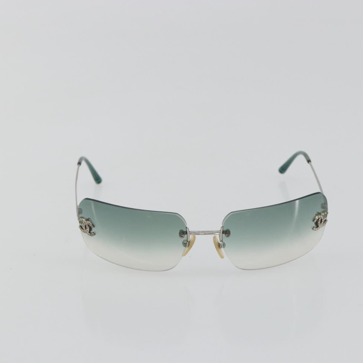 Chanel Logo Cc Metal Green Metal Sunglasse Accessory (Pre-Owned)