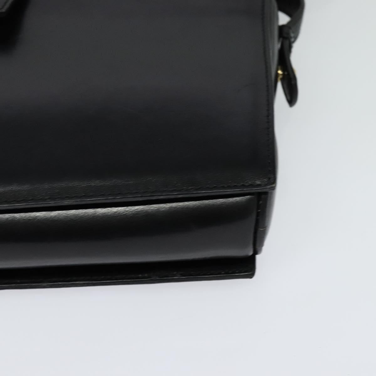 Celine Vintage Leather Black Leather Shoulder Bag Bag (Pre-Owned)