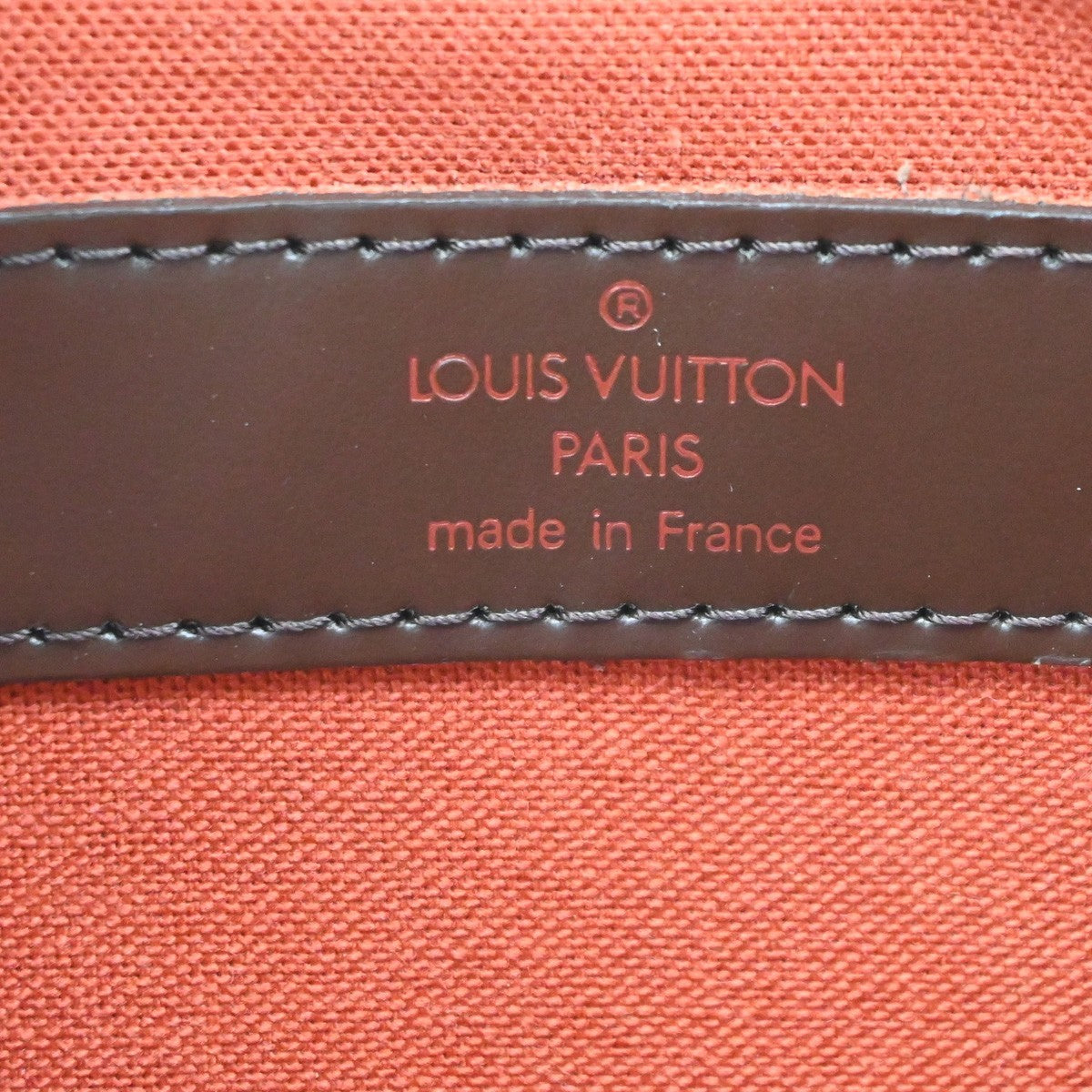 Louis Vuitton Naviglio Damier Brown Canvas Handbag (Pre-Owned)