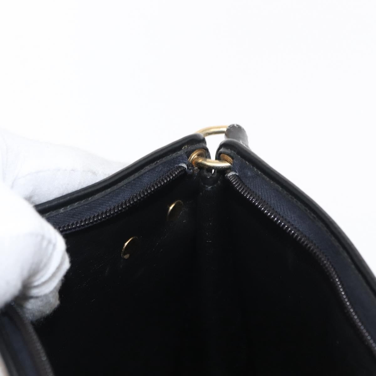 Christian Dior Vintage Cd Trotter Canvas Black Canvas Shoulder Bag Bag (Pre-Owned)