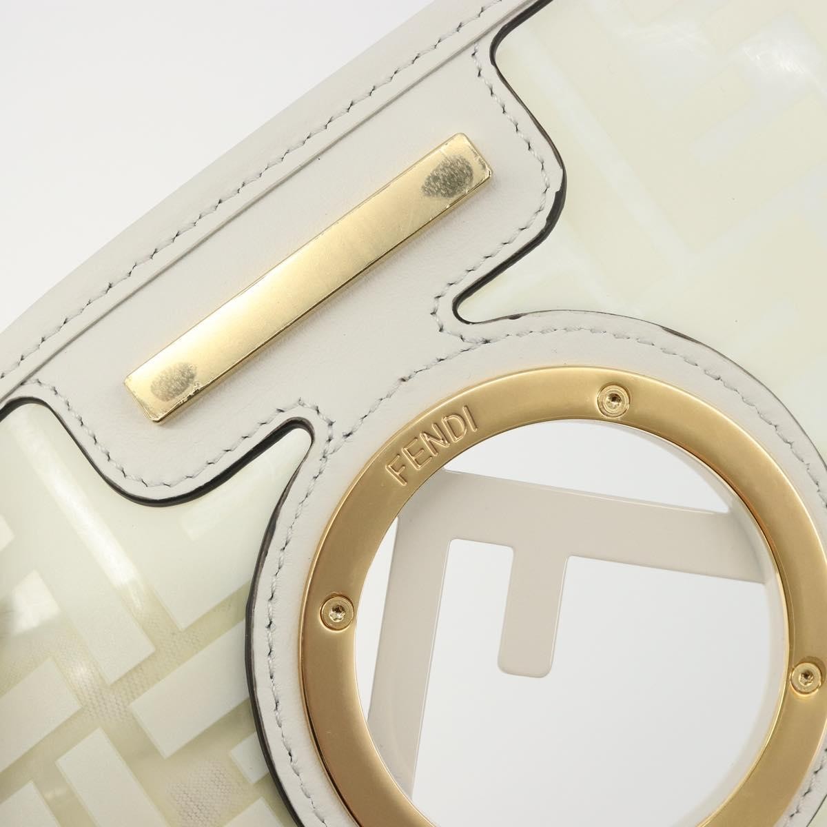 Fendi Kan I F Zucca Pu Clear Canvas Shoulder Bag Bag (Pre-Owned)