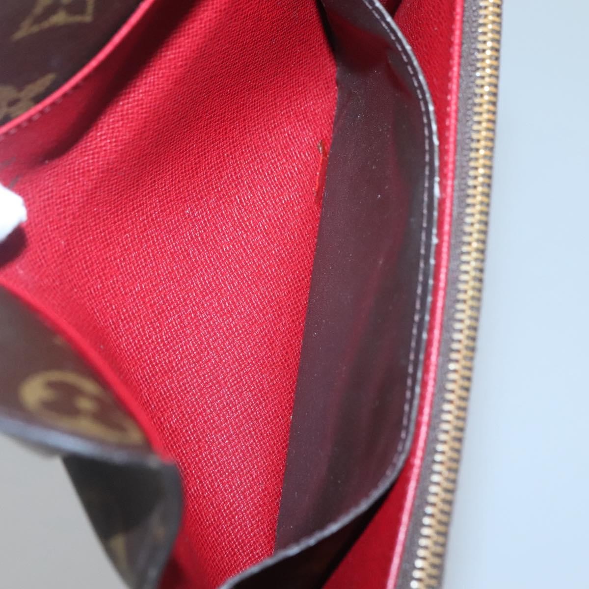 Louis Vuitton Emilie Monogram Canvas Red Canvas Wallets Accessory (Pre-Owned)