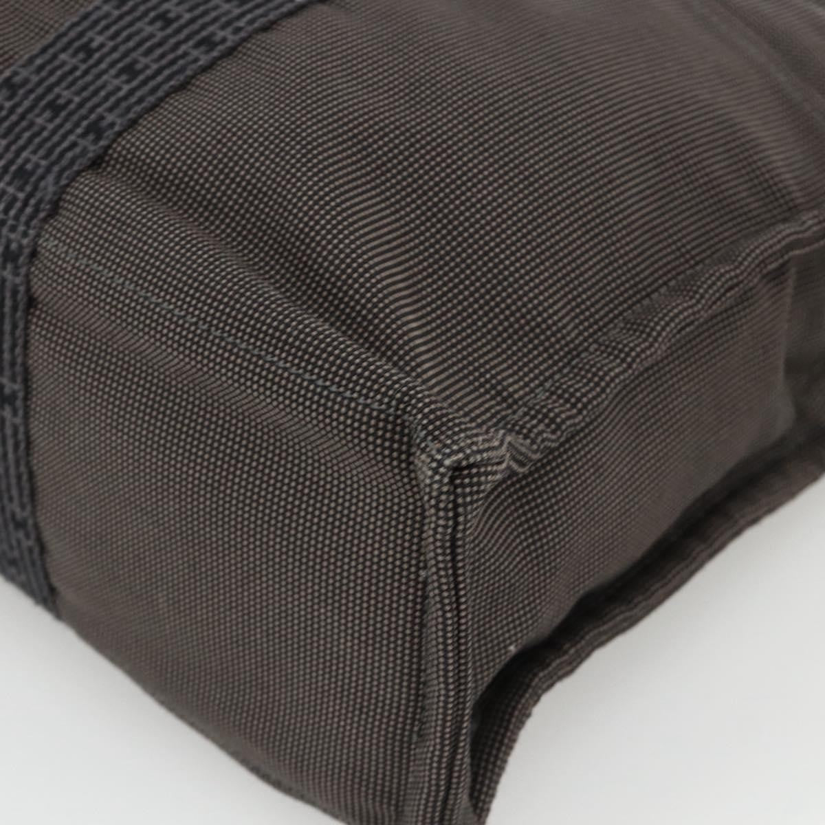 Hermes Fourre-Tout Herline Canvas Gray Canvas Tote Bag Bag (Pre-Owned)