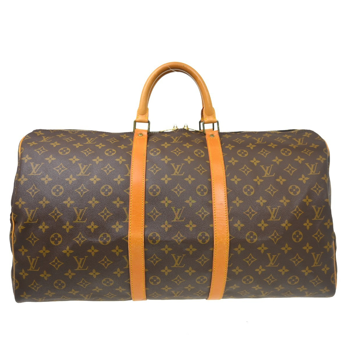 Louis Vuitton Keepall Monogram Canvas Brown Canvas Travel Bag Bag (Pre-Owned)