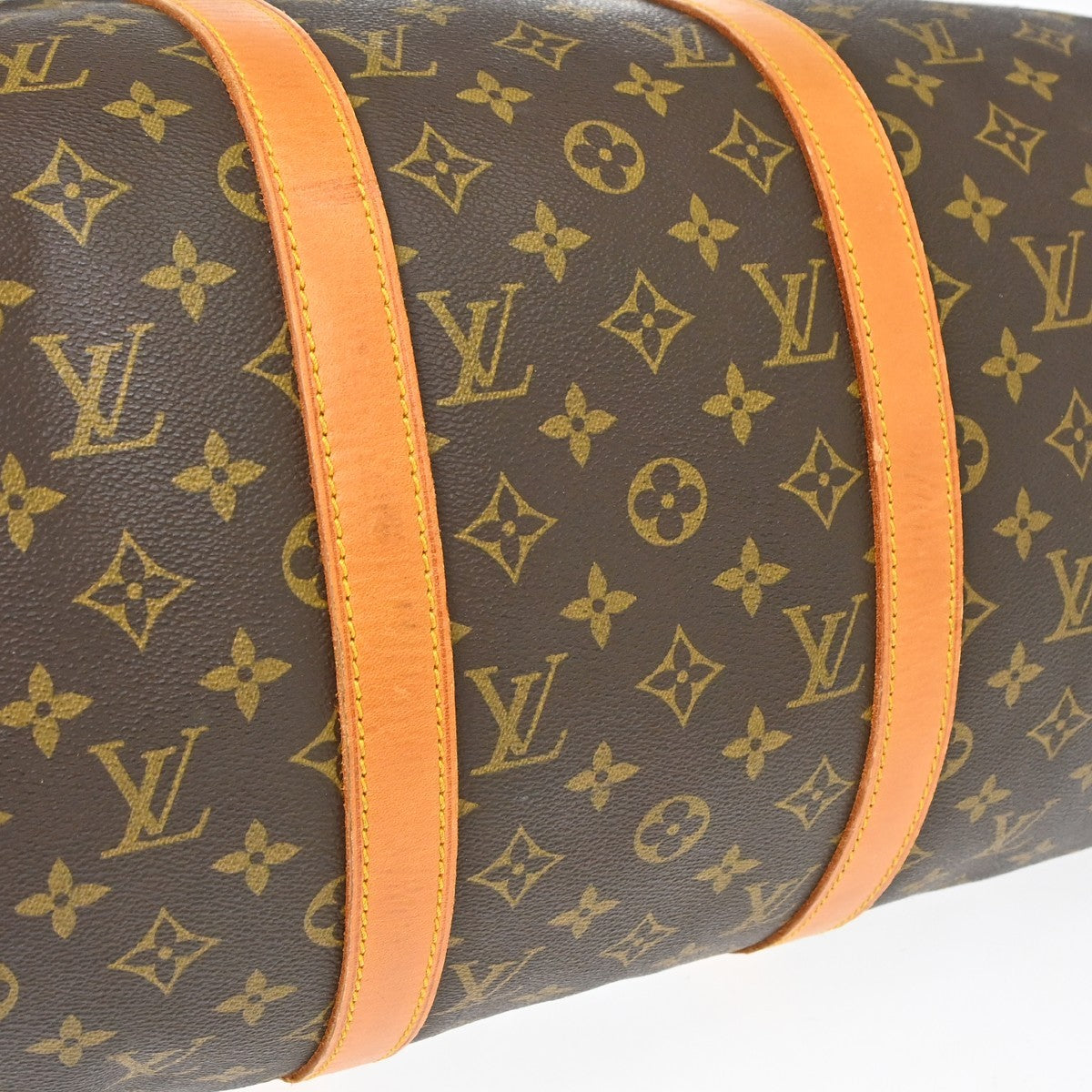 Louis Vuitton Keepall Monogram Canvas Brown Canvas Travel Bag Bag (Pre-Owned)