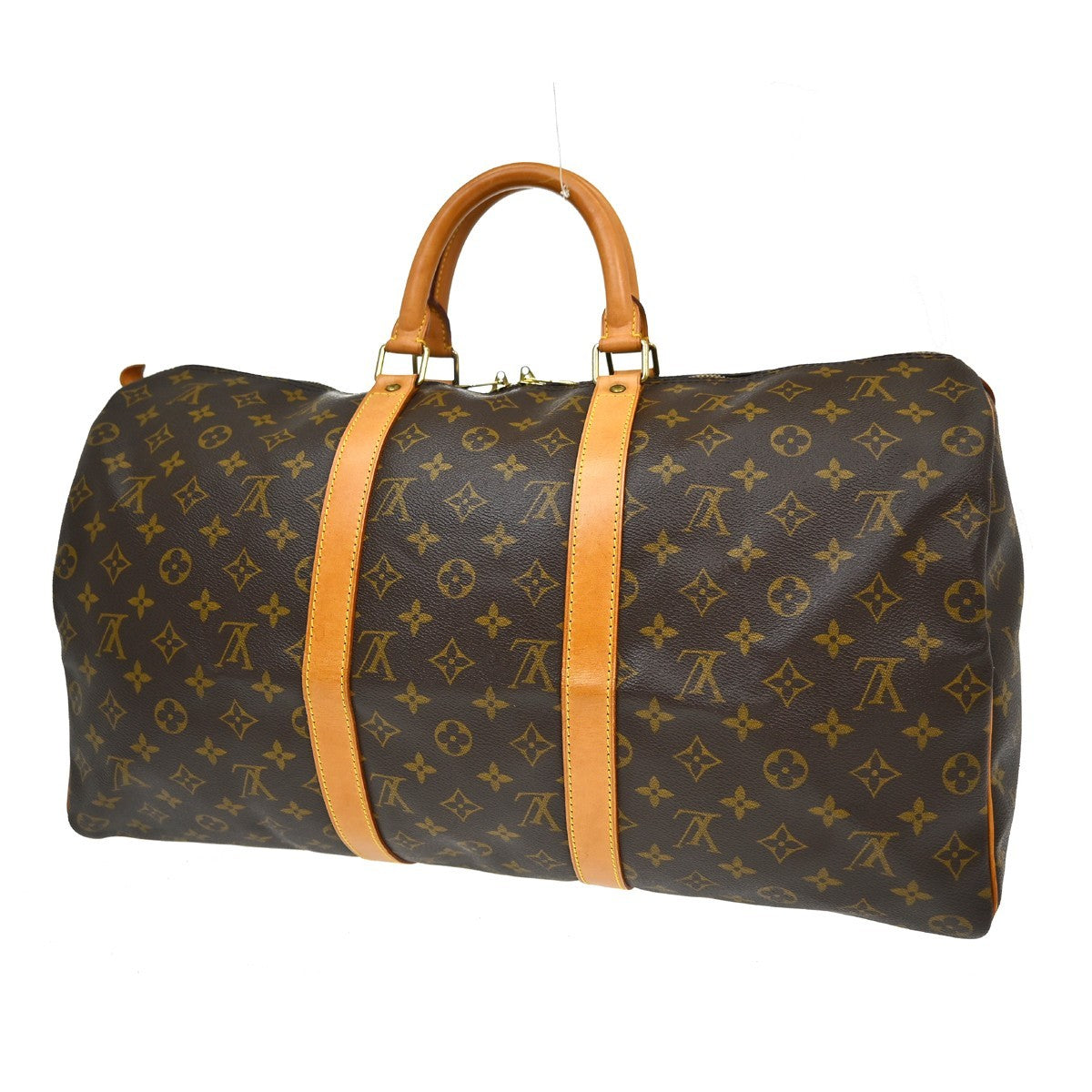Louis Vuitton Keepall Monogram Canvas Brown Canvas Travel Bag Bag (Pre-Owned)