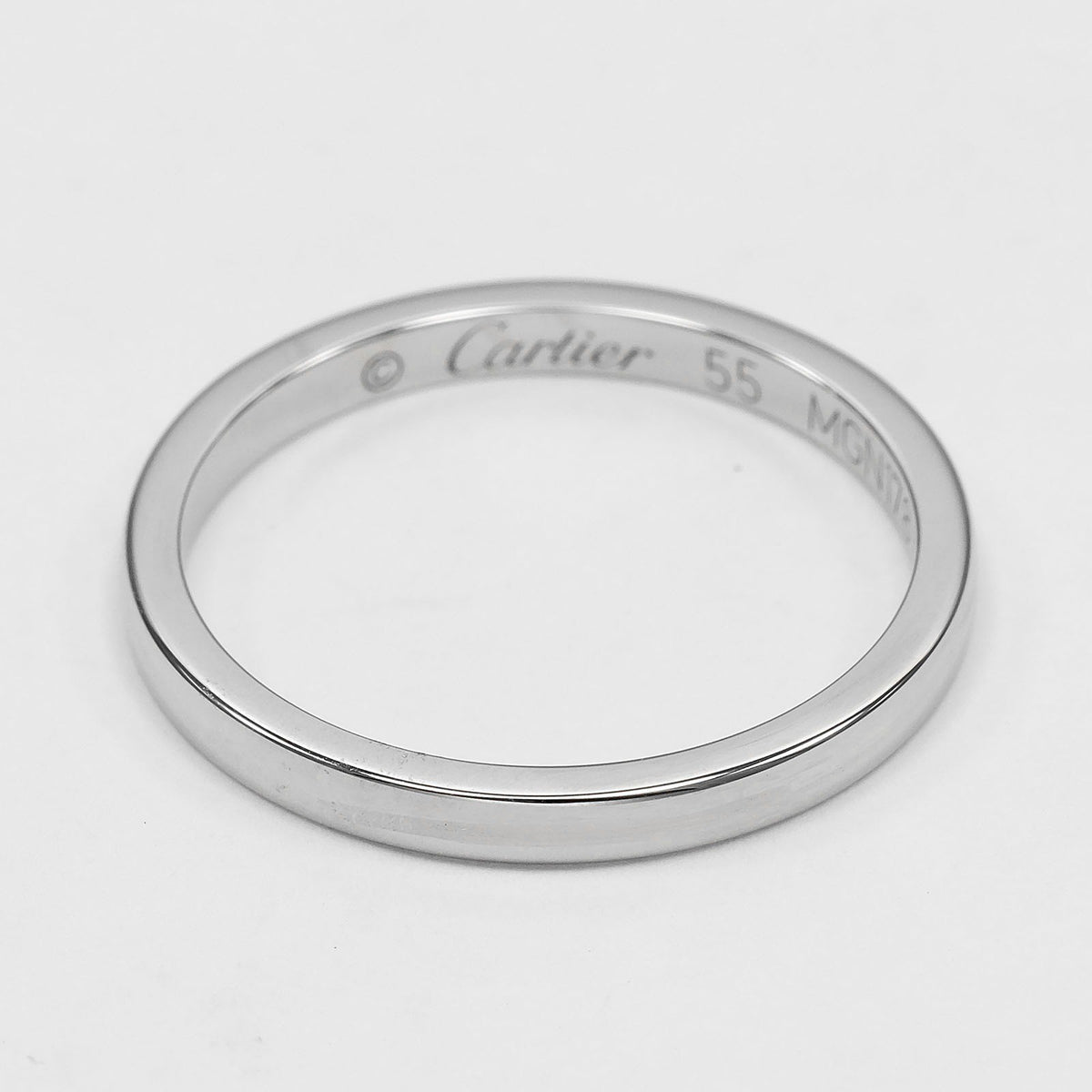 Cartier Ballerine Wedding Band 950 Platinum Silver Platinum Ring Jewelry (Pre-Owned)