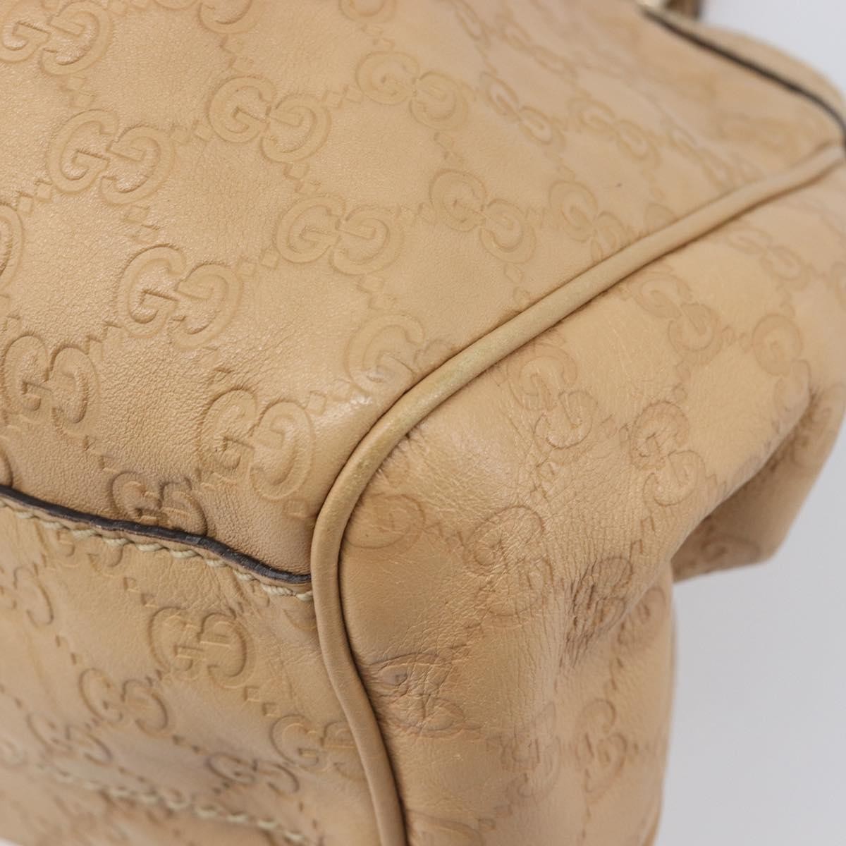 Gucci Sukey Guccissima Leather Beige Leather Tote Bag Bag (Pre-Owned)