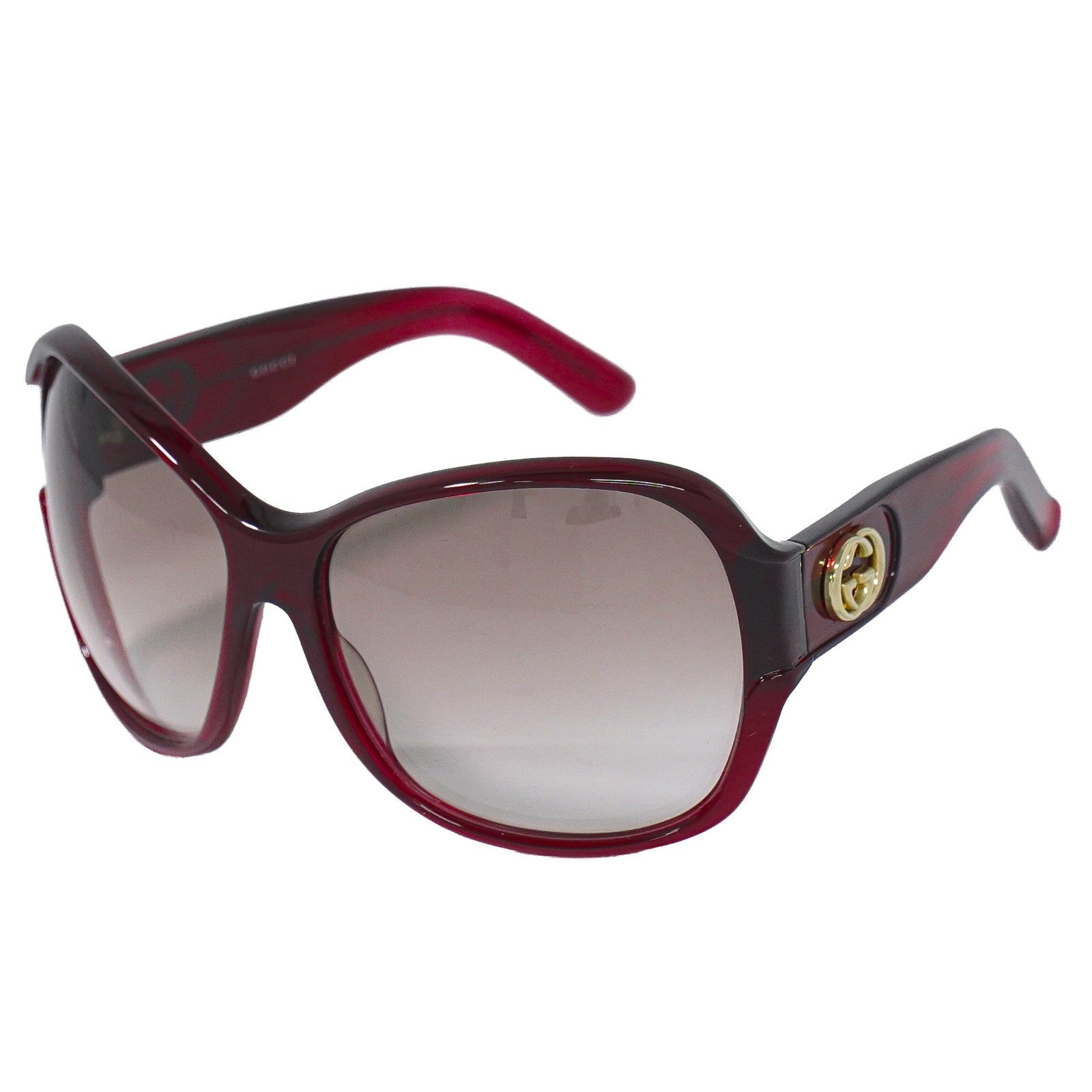 Gucci Eyewear Interlocking G Sunglasses Red Plastic Sunglasse Accessory (Pre-Owned)