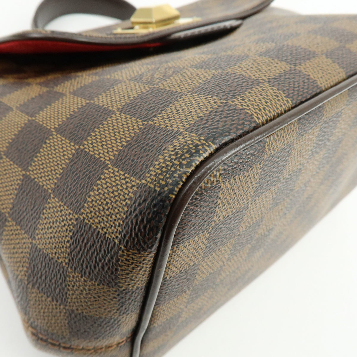 Louis Vuitton Bergamo Damier Brown Canvas Handbag (Pre-Owned)