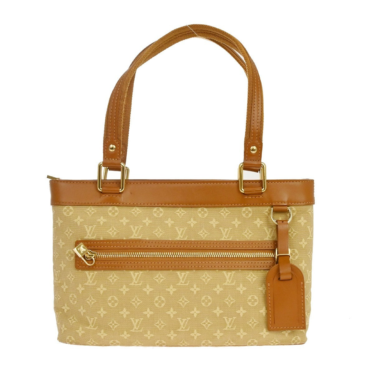 Louis Vuitton Lucille Mini Lin Beige Canvas Handbag (Pre-Owned)
