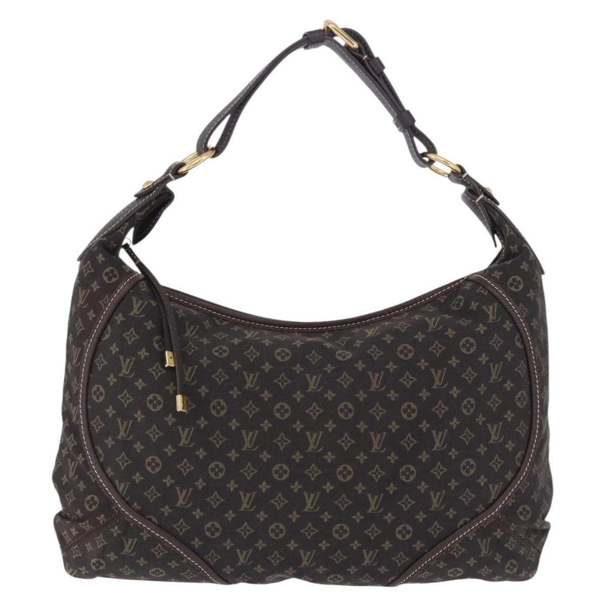 Louis Vuitton Manon Mini Lin Brown Canvas Handbag (Pre-Owned)