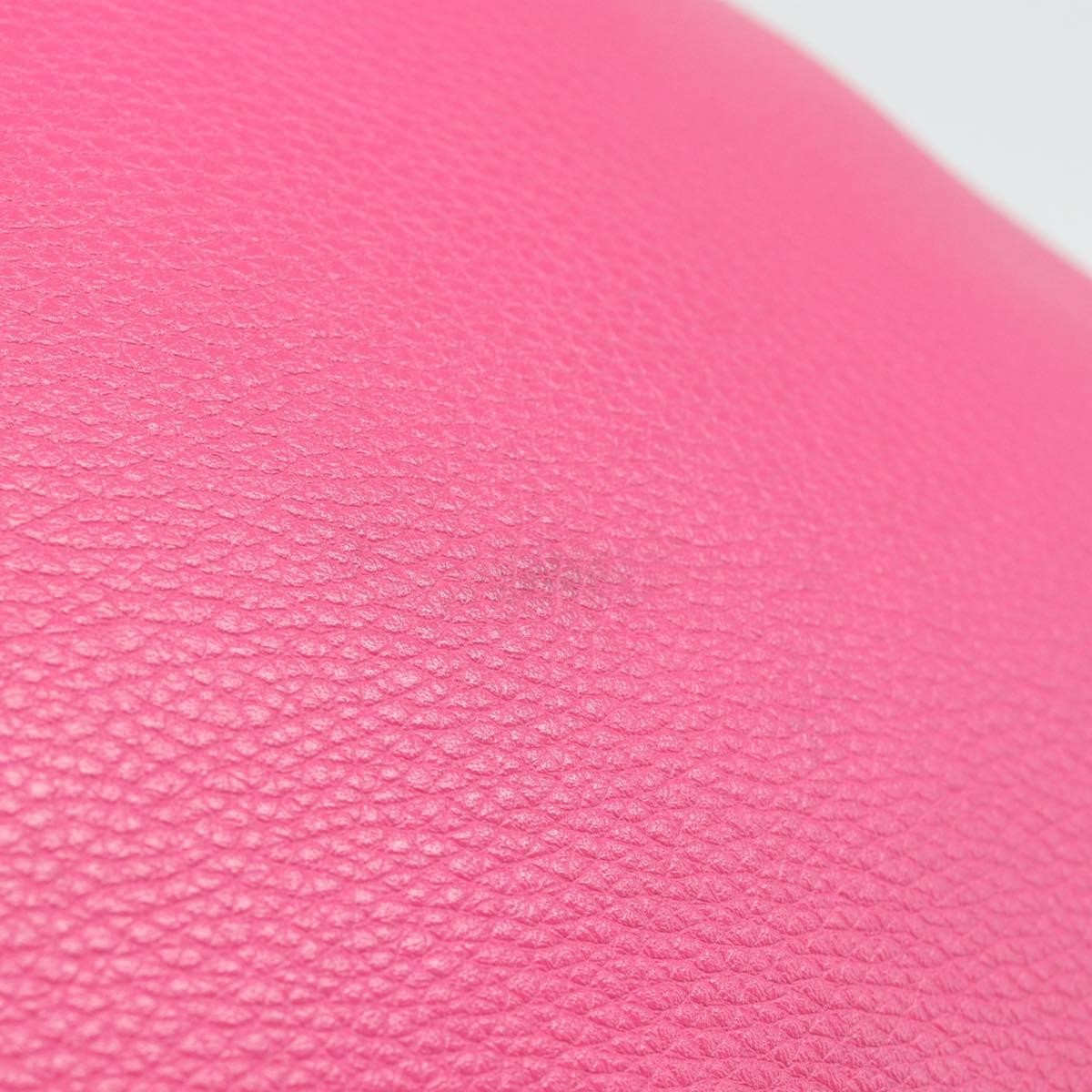 Gucci Logo Drawstring Printed Leather Pink Leather Backpack Bag (Pre-Owned)