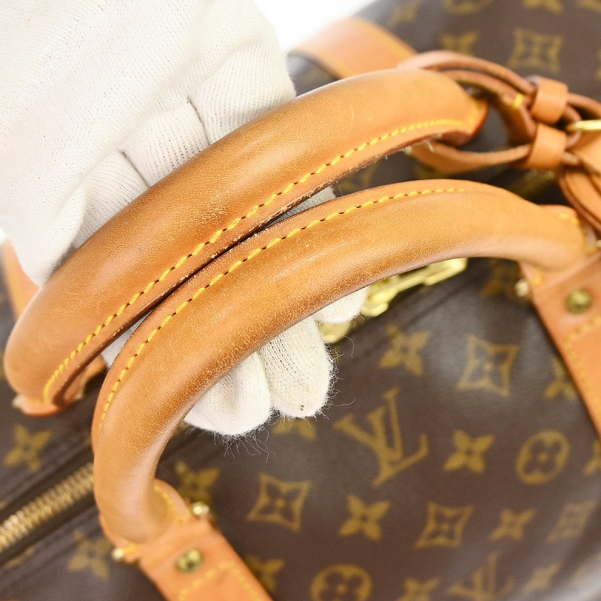 Louis Vuitton Keepall Monogram Canvas Brown Canvas Travel Bag Bag (Pre-Owned)
