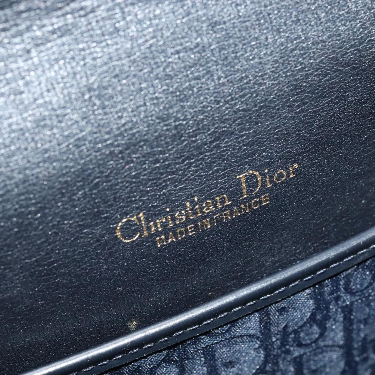 Christian Dior Vintage Trotter Canvas Navy Canvas Shoulder Bag Bag (Pre-Owned)