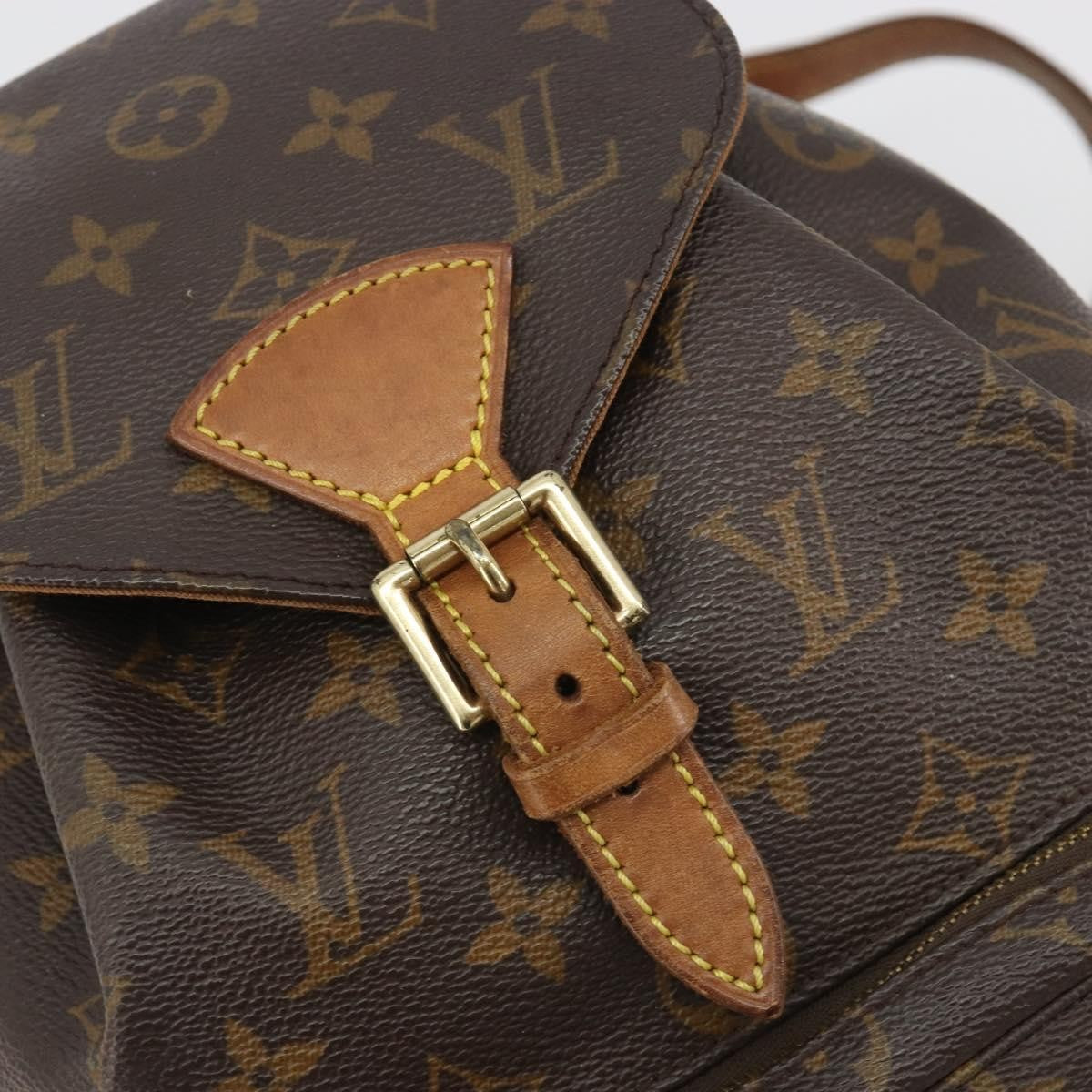 Louis Vuitton Vintage Montsouris Monogram Canvas Brown Canvas Backpack Bag (Pre-Owned)