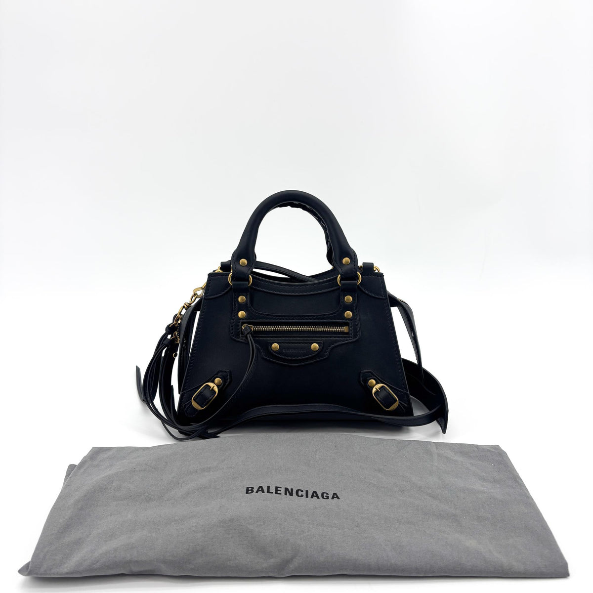 Balenciaga Neo Classic City Leather Black Leather Handbag (Pre-Owned)