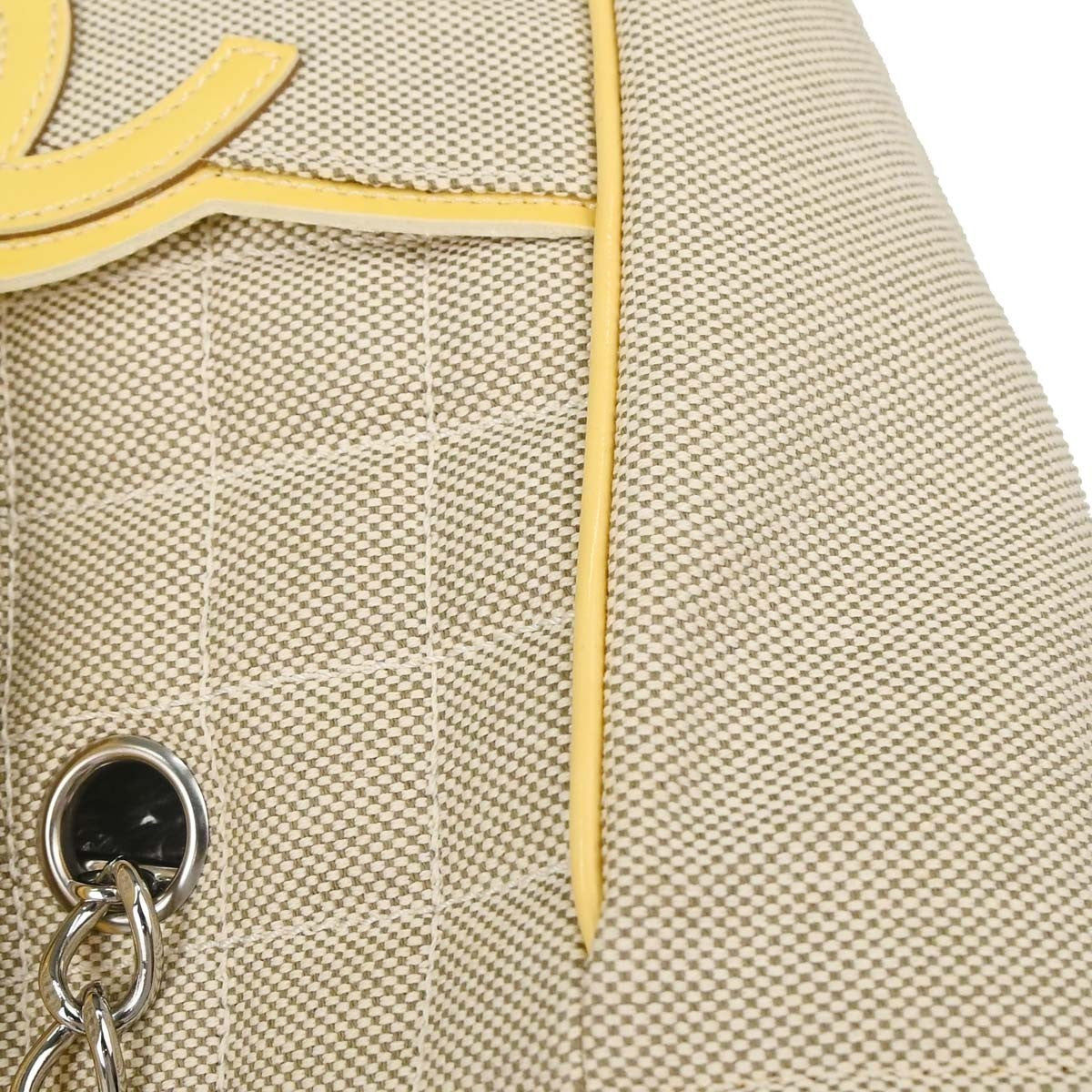 Chanel Camellia No.5 Chocolate Bar Canvas Black Canvas Tote Bag Bag (Pre-Owned)
