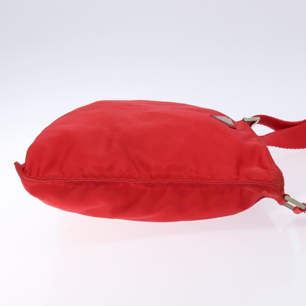 Prada Flat Messenger Tessuto Red Nylon Bag (Pre-Owned)