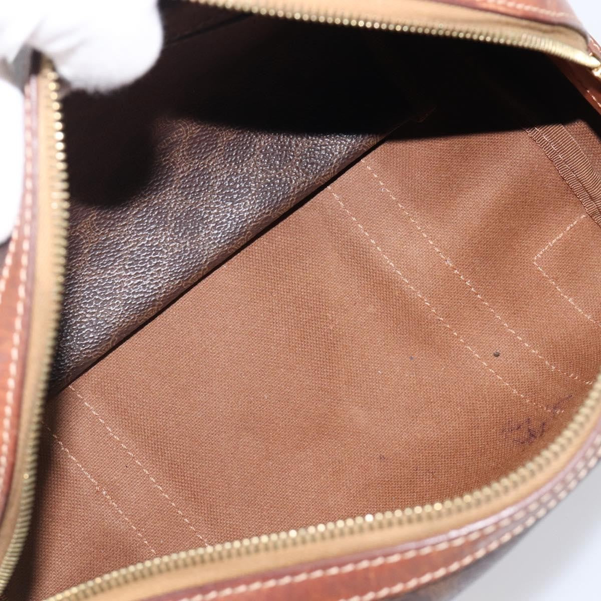 Celine Boston Triomphe Coated Canvas Brown Pvc Handbag (Pre-Owned)