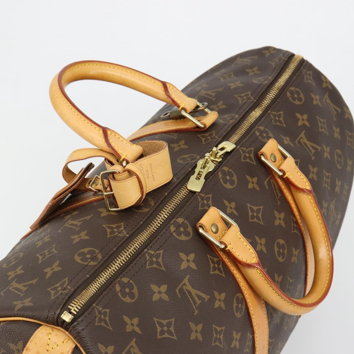 Louis Vuitton Keepall Monogram Canvas Brown Canvas Travel Bag Bag (Pre-Owned)