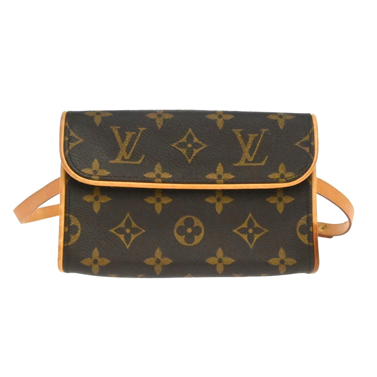 Louis Vuitton Florentine Monogram Brown Canvas Clutche & Pouche Bag (Pre-Owned)