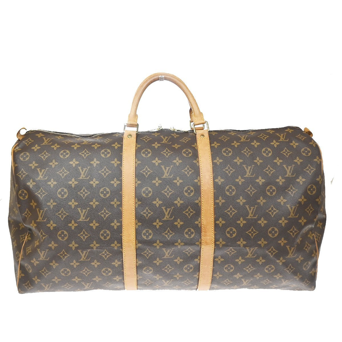 Louis Vuitton Keepall Bag Monogram Canvas Brown Canvas Travel Bag Bag (Pre-Owned)