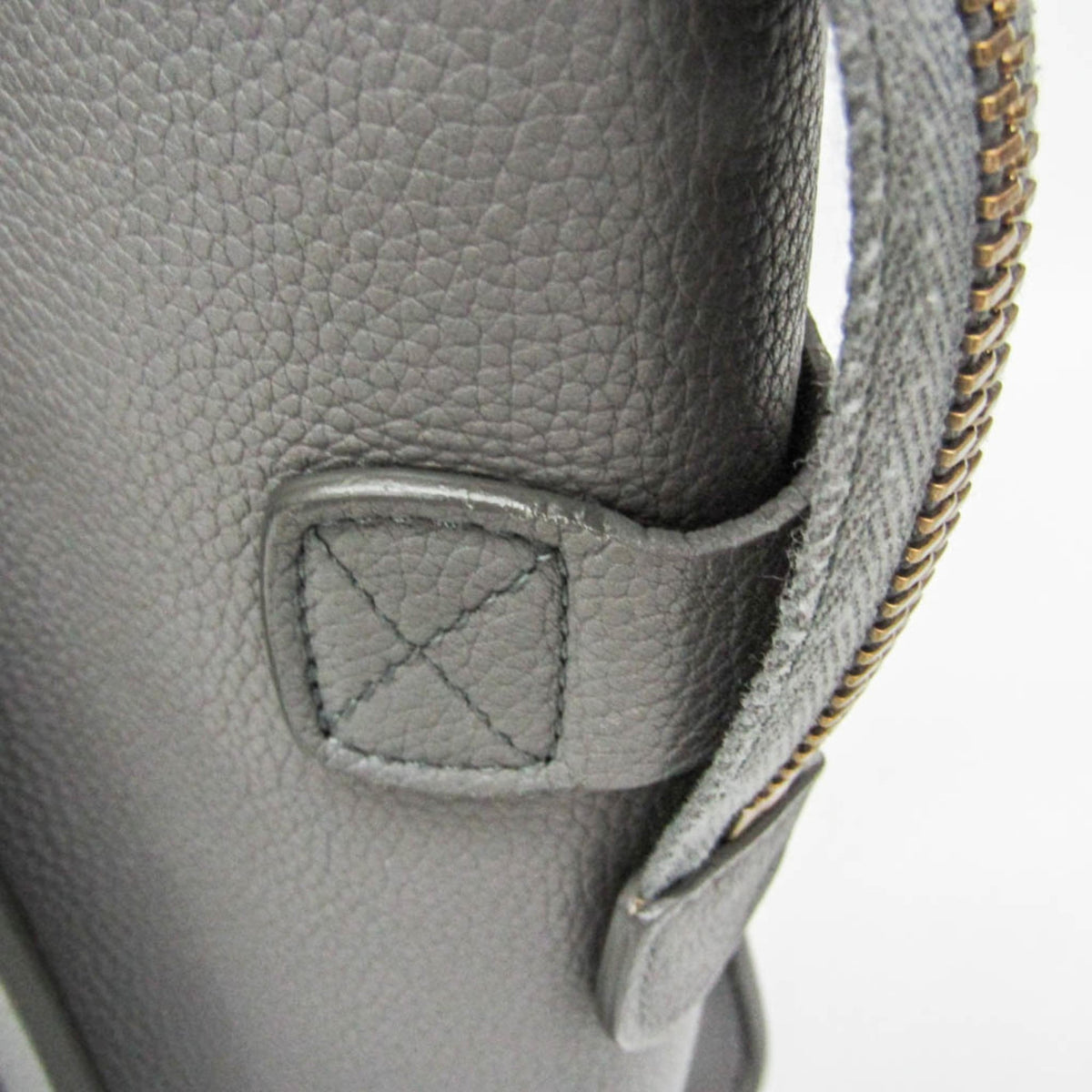 Celine Luggage Smooth Leather Gray Leather Handbag (Pre-Owned)