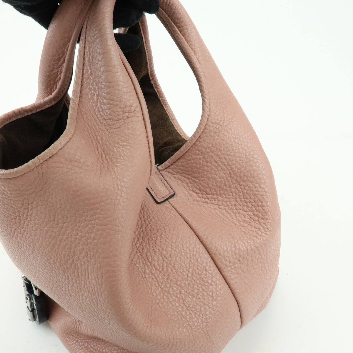 Loewe Calle Hobo Suede Pink Leather Shoulder Bag Bag (Pre-Owned)