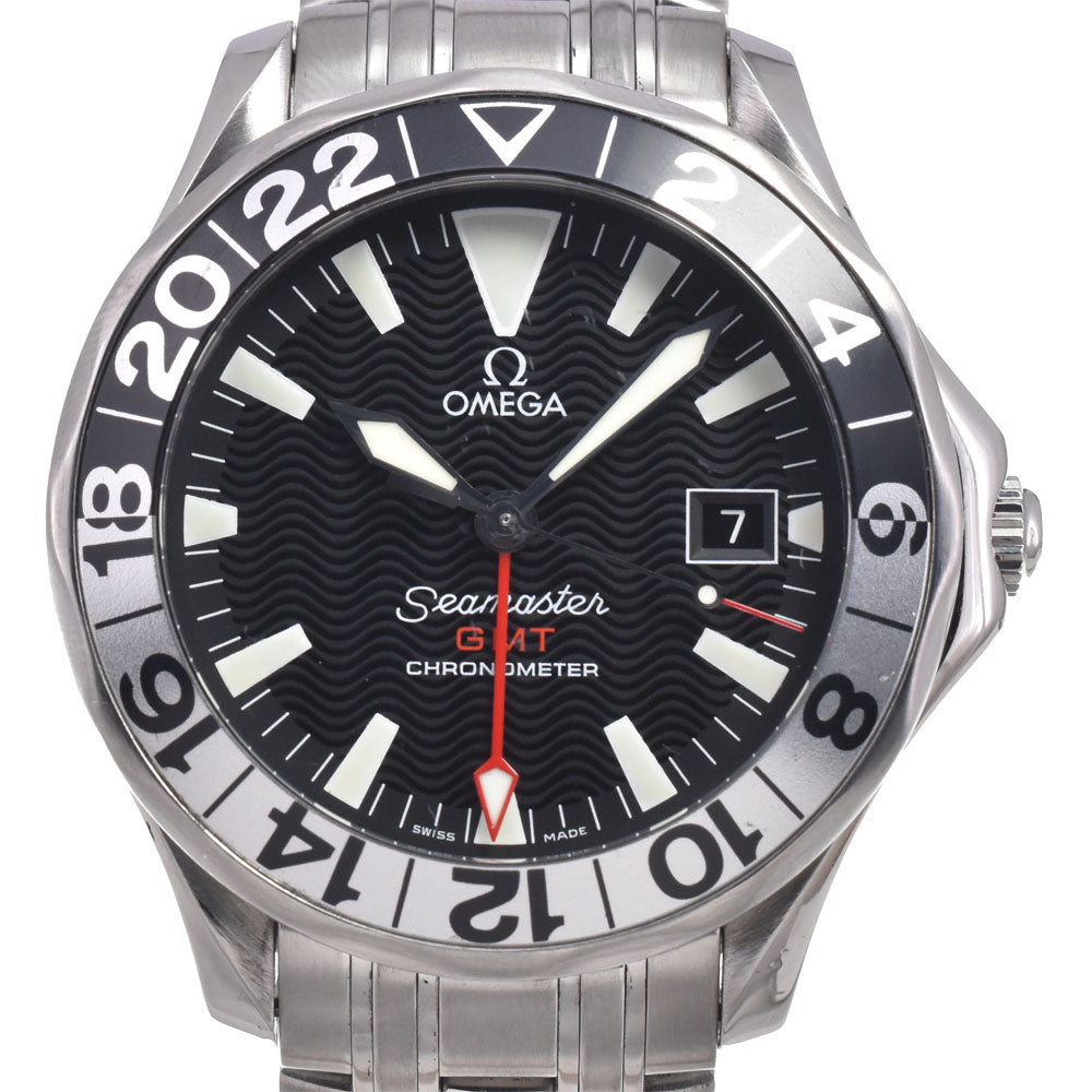 Omega Seamaster 300M Chronometer Gmt Automatic Stainless Steel Watch (Pre-Owned)