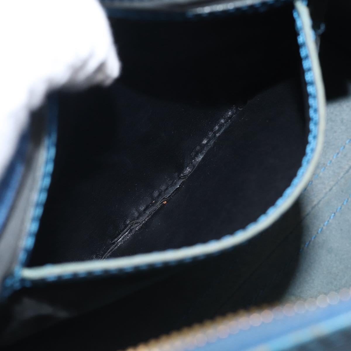Louis Vuitton Speedy Epi Leather Blue Leather Handbag (Pre-Owned)