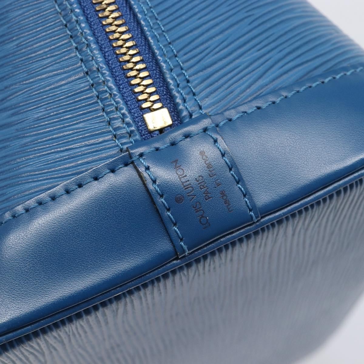 Louis Vuitton Alma Epi Leather Blue Leather Handbag (Pre-Owned)