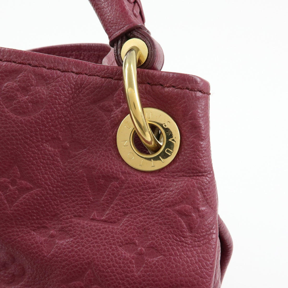Louis Vuitton Artsy Monogram Empreinte Leather Burgundy Leather Handbag (Pre-Owned)