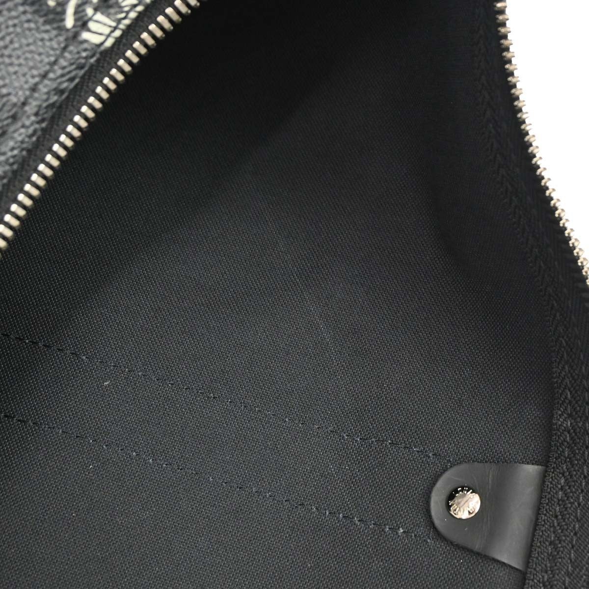 Louis Vuitton Keepall Bandouliere Limited Edition Nemeth Damier Graphite Black Canvas Travel Bag Bag (Pre-Owned)